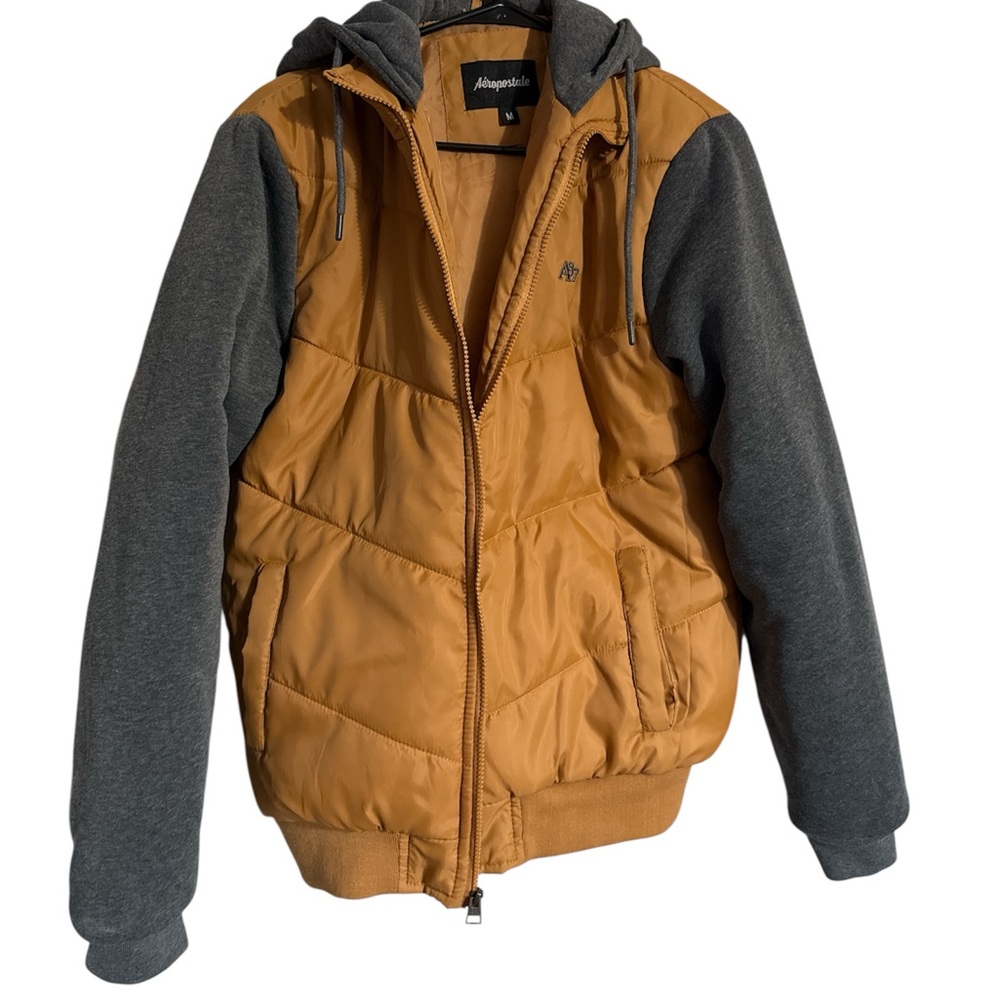 Aeropostale Tan and Gray Jacket